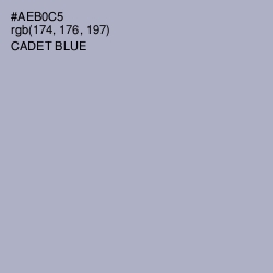 #AEB0C5 - Cadet Blue Color Image